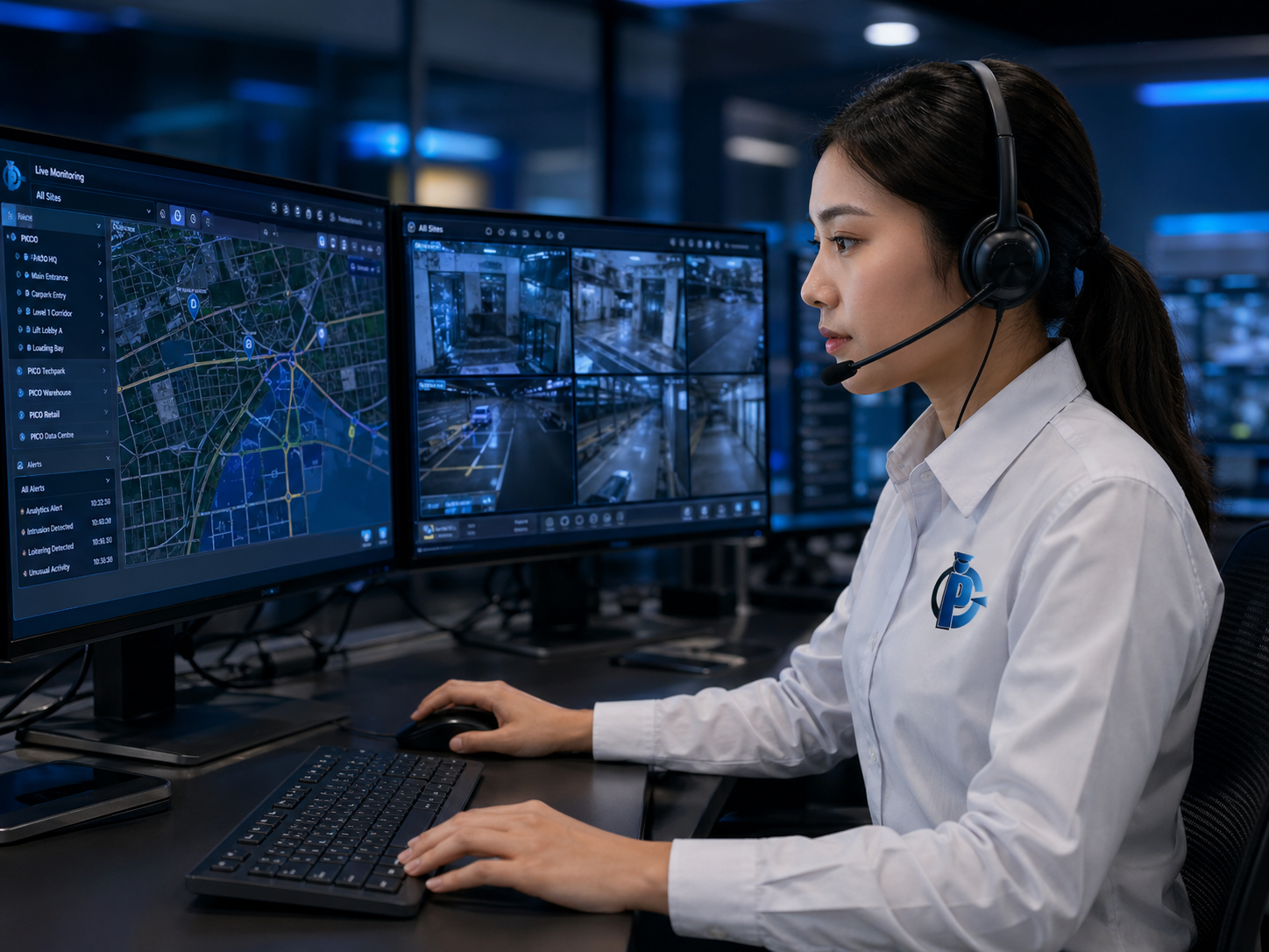 Operator managing escalation from command centre